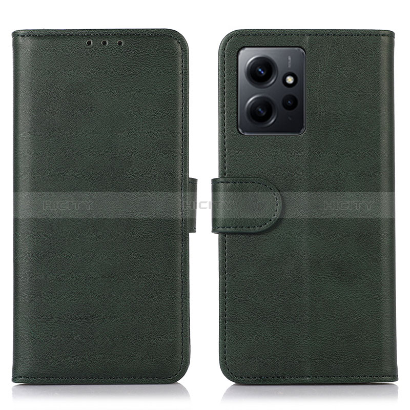 Coque Portefeuille Livre Cuir Etui Clapet N02P pour Xiaomi Redmi Note 12 4G Vert Plus