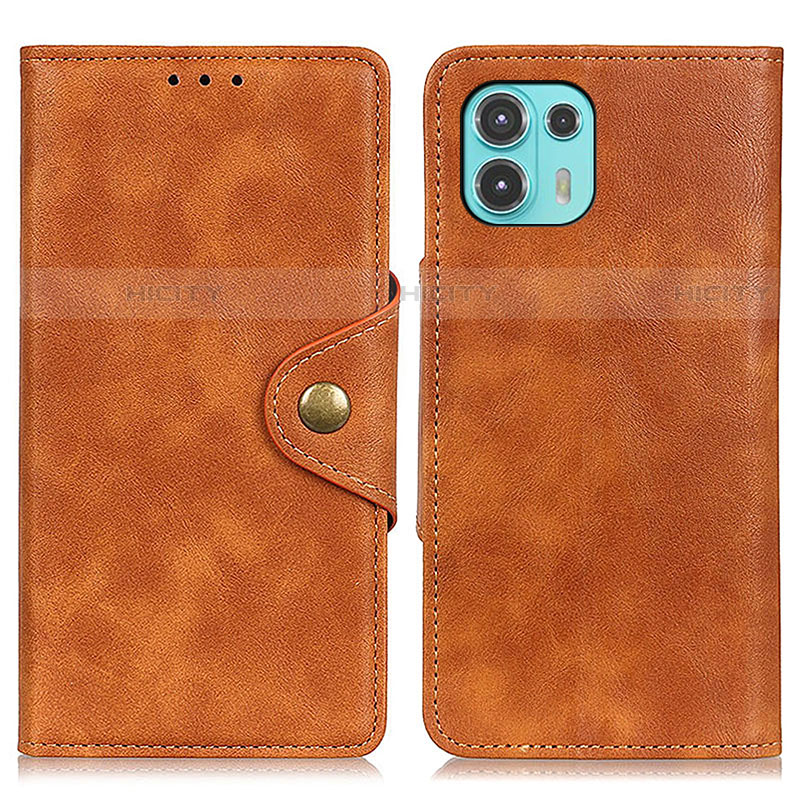 Coque Portefeuille Livre Cuir Etui Clapet N03P pour Motorola Moto Edge 20 Lite 5G Marron Plus