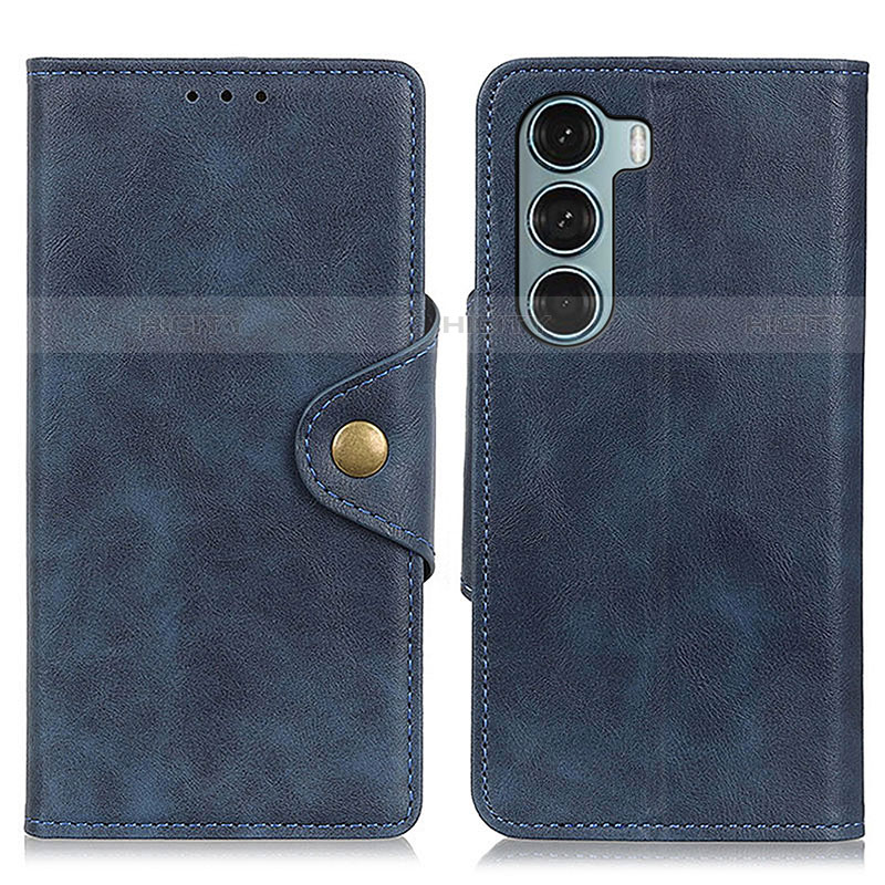 Coque Portefeuille Livre Cuir Etui Clapet N03P pour Motorola Moto Edge S30 5G Bleu Plus