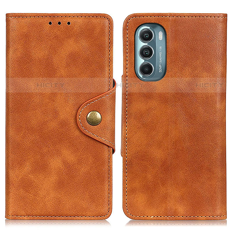 Coque Portefeuille Livre Cuir Etui Clapet N03P pour Motorola Moto G Stylus (2022) 4G Marron Plus