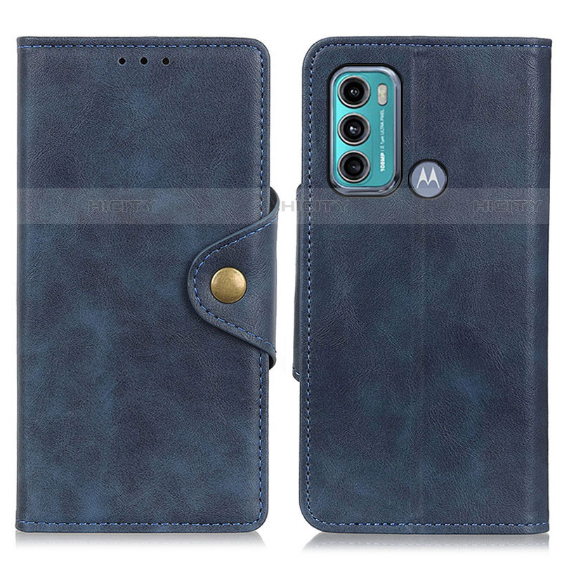 Coque Portefeuille Livre Cuir Etui Clapet N03P pour Motorola Moto G40 Fusion Bleu Plus