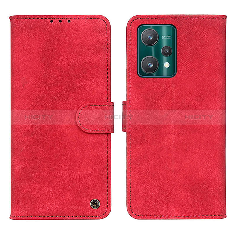 Coque Portefeuille Livre Cuir Etui Clapet N03P pour Realme Q5 5G Rouge Plus