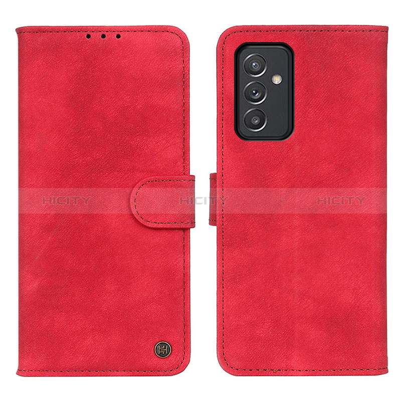 Coque Portefeuille Livre Cuir Etui Clapet N03P pour Samsung Galaxy A15 4G Rouge Plus