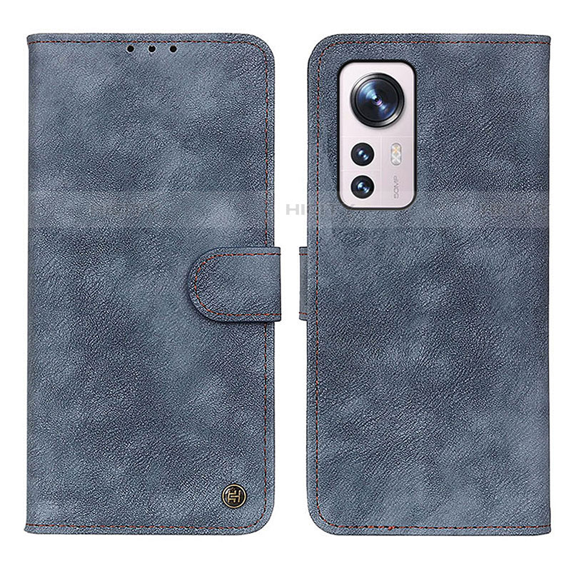 Coque Portefeuille Livre Cuir Etui Clapet N03P pour Xiaomi Mi 12 Lite 5G Bleu Plus