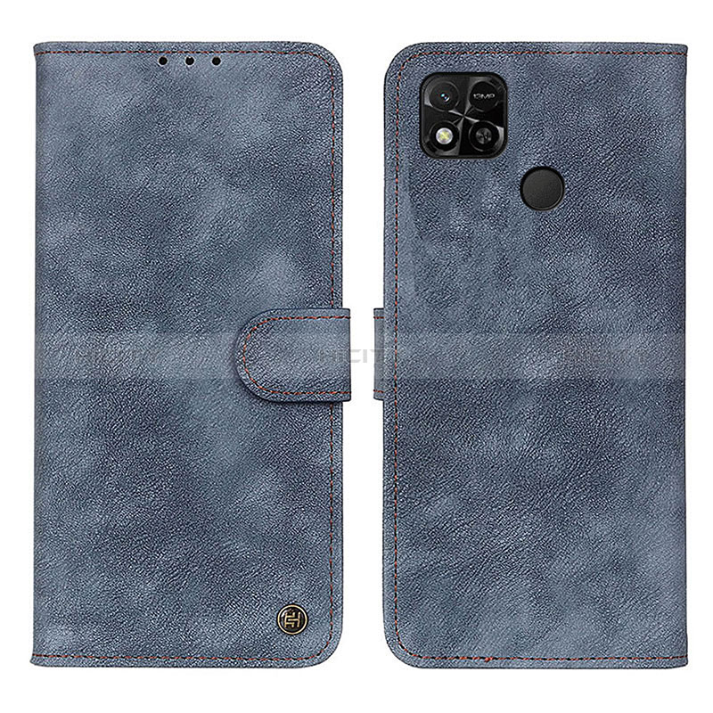 Coque Portefeuille Livre Cuir Etui Clapet N03P pour Xiaomi POCO C3 Bleu Plus