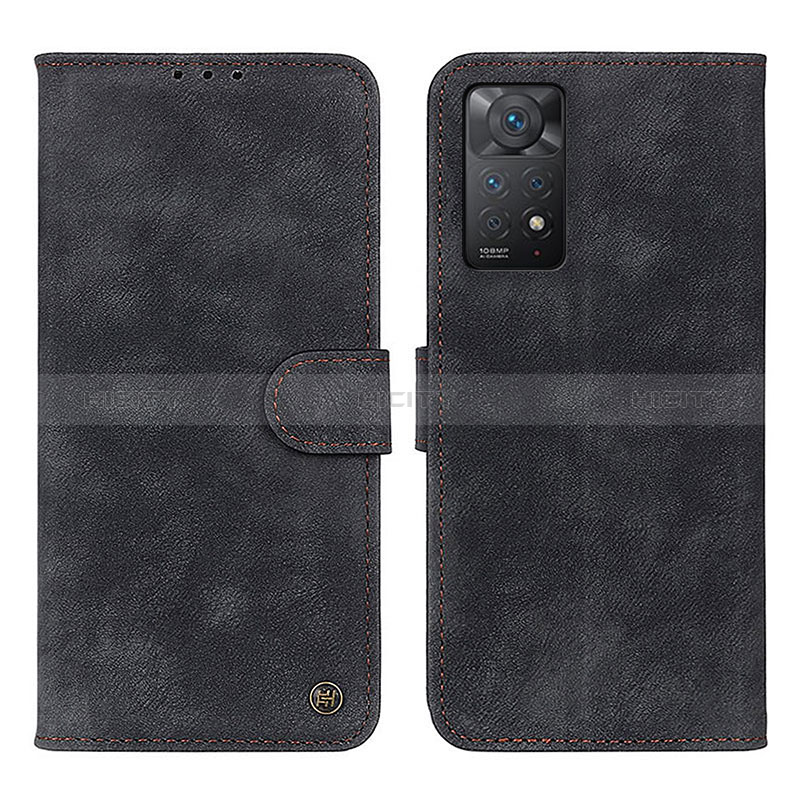 Coque Portefeuille Livre Cuir Etui Clapet N03P pour Xiaomi Redmi Note 11 Pro 4G Noir Plus