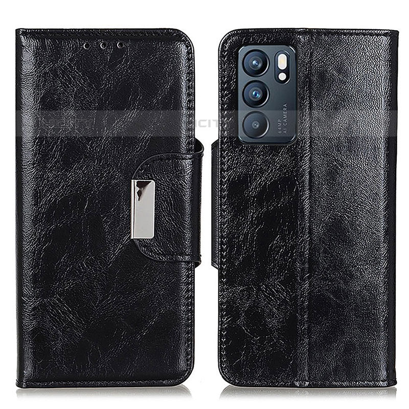 Coque Portefeuille Livre Cuir Etui Clapet N04P pour Oppo Reno6 5G Plus