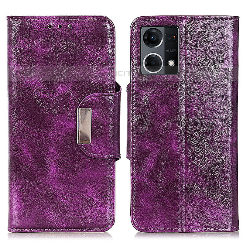 Coque Portefeuille Livre Cuir Etui Clapet N04P pour Oppo Reno7 4G Plus