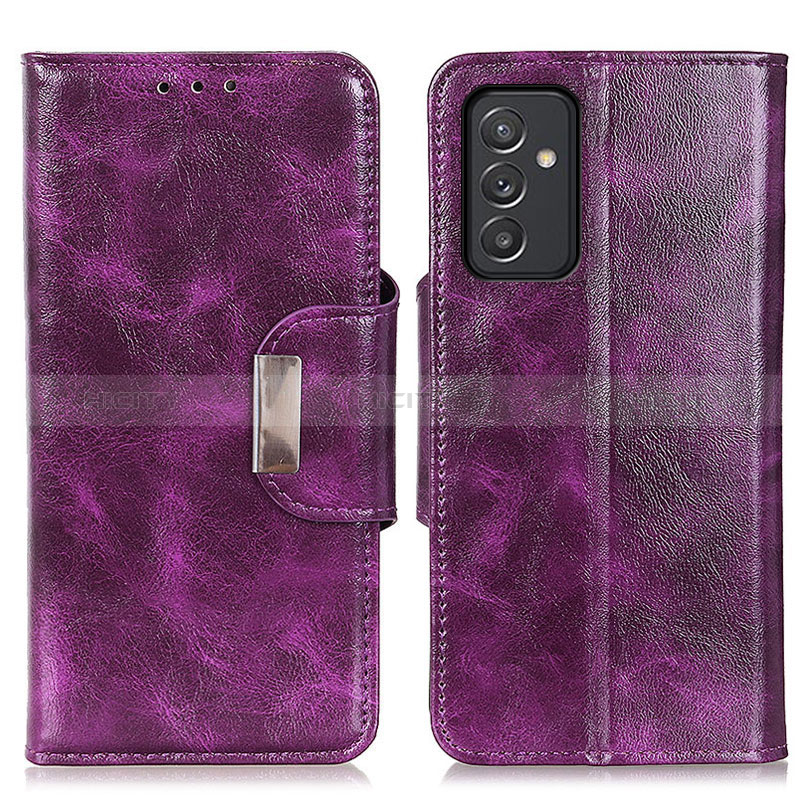 Coque Portefeuille Livre Cuir Etui Clapet N04P pour Samsung Galaxy A15 4G Violet Plus
