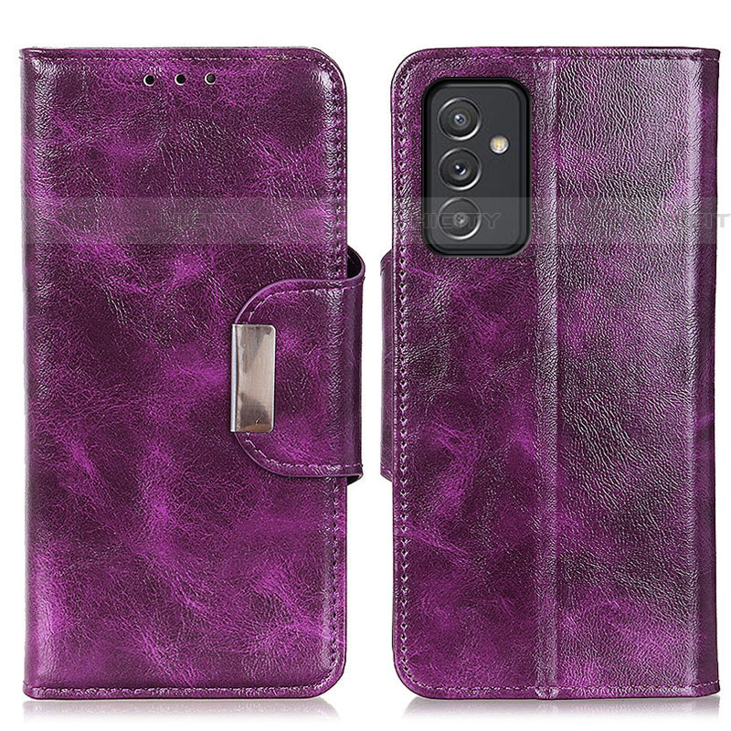 Coque Portefeuille Livre Cuir Etui Clapet N04P pour Samsung Galaxy A24 4G Violet Plus