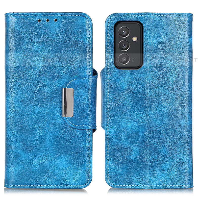 Coque Portefeuille Livre Cuir Etui Clapet N04P pour Samsung Galaxy A54 5G Bleu Ciel Plus