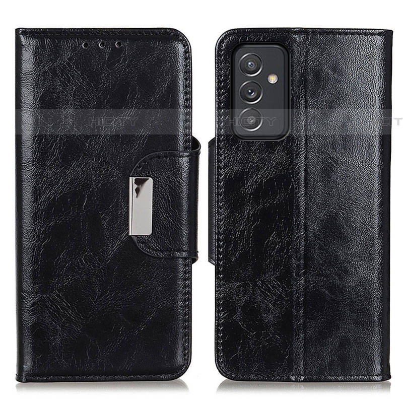 Coque Portefeuille Livre Cuir Etui Clapet N04P pour Samsung Galaxy A82 5G Noir Plus