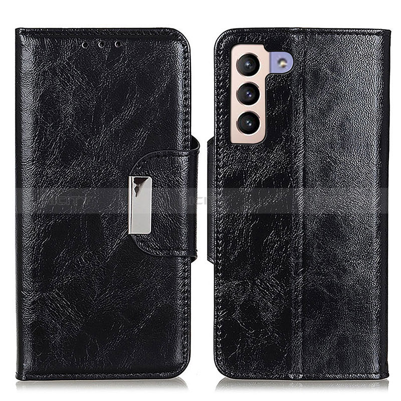 Coque Portefeuille Livre Cuir Etui Clapet N04P pour Samsung Galaxy S24 5G Noir Plus