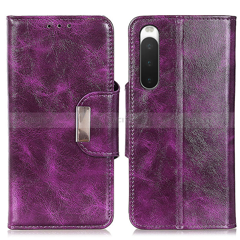 Coque Portefeuille Livre Cuir Etui Clapet N04P pour Sony Xperia 10 IV SO-52C Plus