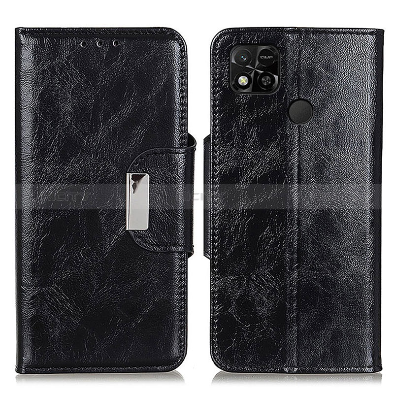 Coque Portefeuille Livre Cuir Etui Clapet N04P pour Xiaomi POCO C3 Noir Plus