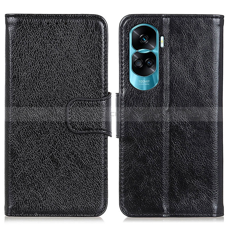 Coque Portefeuille Livre Cuir Etui Clapet N05P pour Huawei Honor 90 Lite 5G Noir Plus