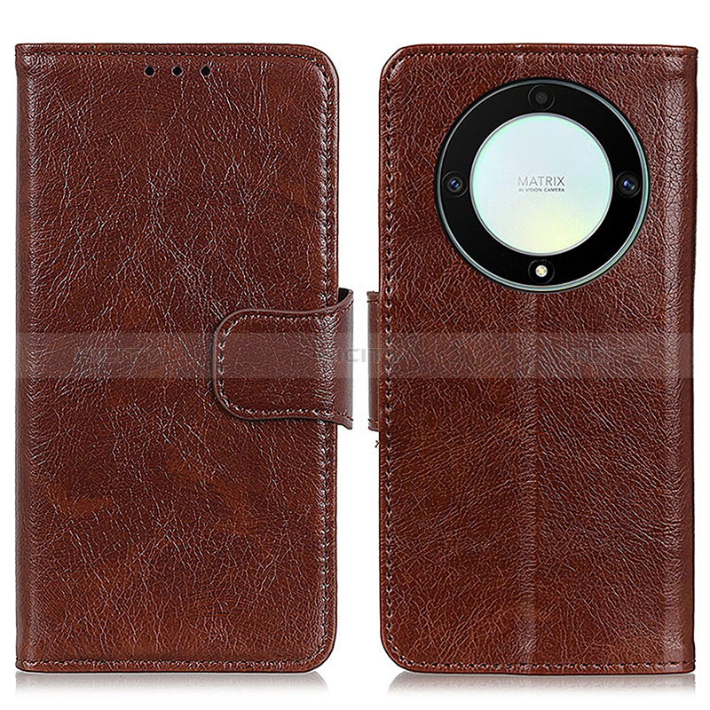 Coque Portefeuille Livre Cuir Etui Clapet N05P pour Huawei Honor Magic5 Lite 5G Marron Plus