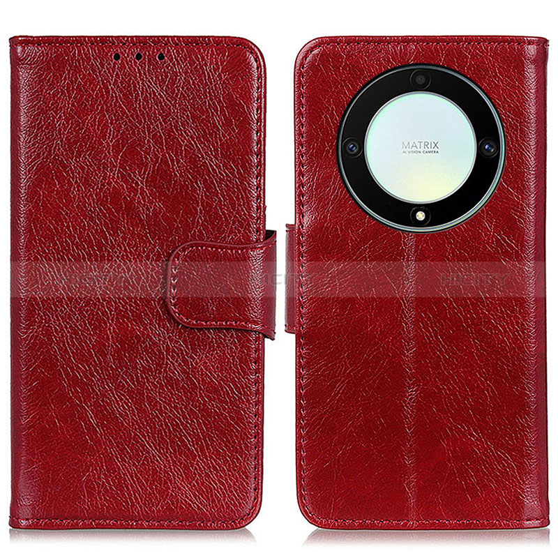 Coque Portefeuille Livre Cuir Etui Clapet N05P pour Huawei Honor Magic5 Lite 5G Rouge Plus