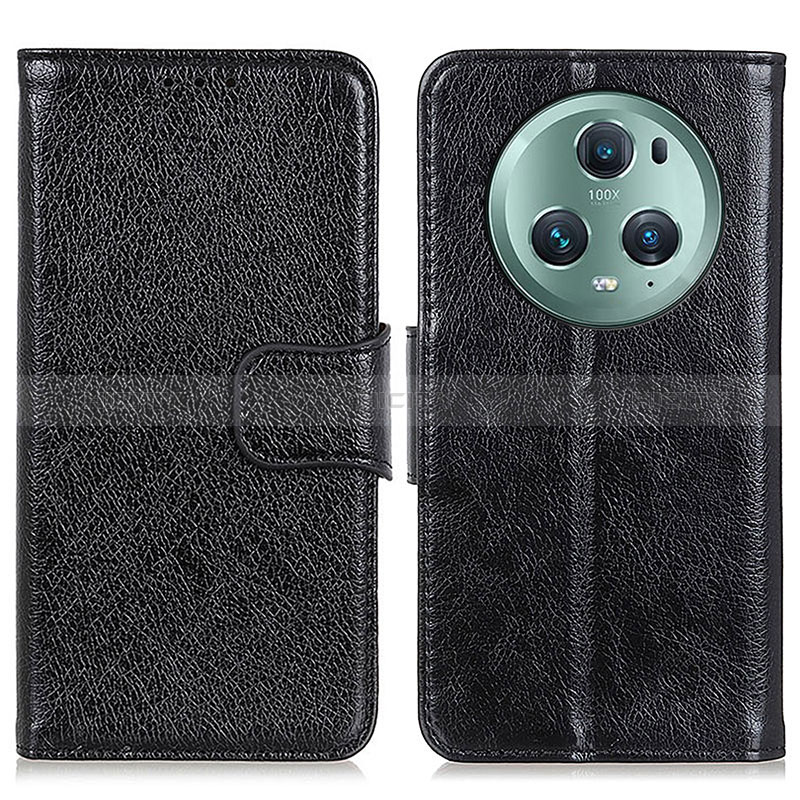 Coque Portefeuille Livre Cuir Etui Clapet N05P pour Huawei Honor Magic5 Pro 5G Noir Plus