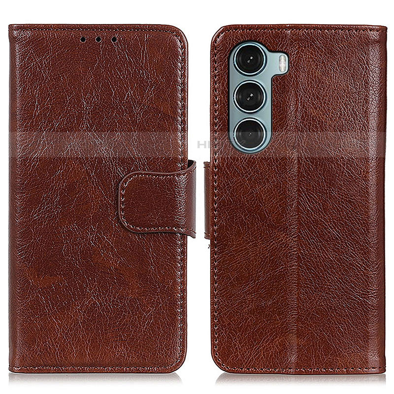 Coque Portefeuille Livre Cuir Etui Clapet N05P pour Motorola Moto Edge S30 5G Marron Plus