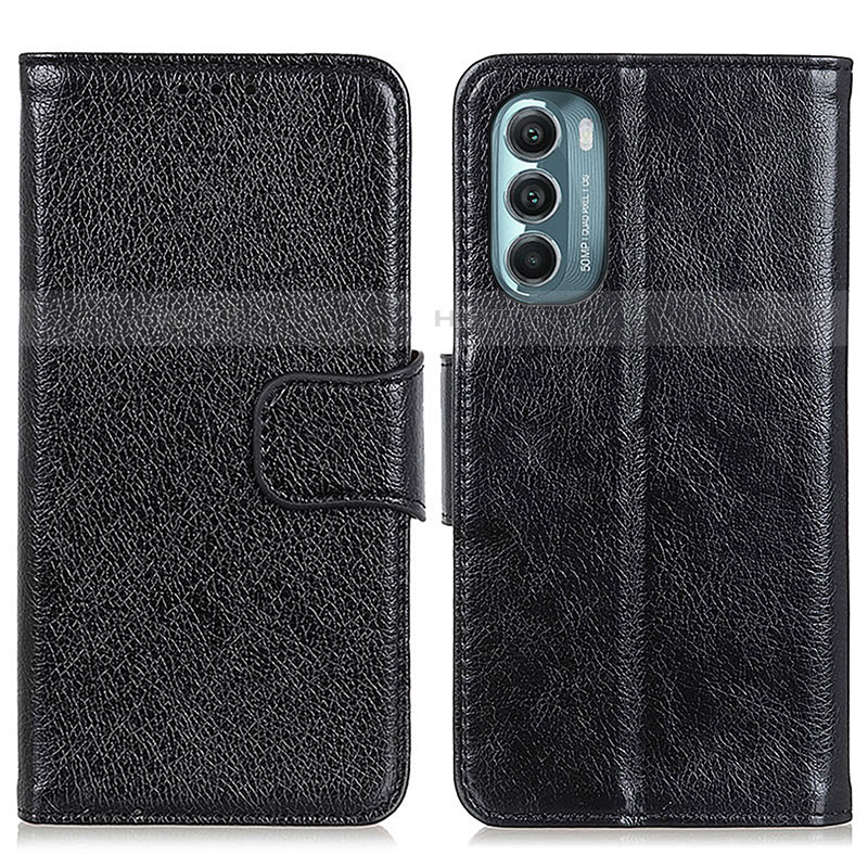 Coque Portefeuille Livre Cuir Etui Clapet N05P pour Motorola Moto G Stylus (2022) 4G Noir Plus