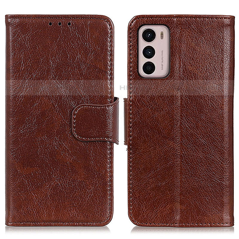 Coque Portefeuille Livre Cuir Etui Clapet N05P pour Motorola Moto G42 Marron Plus