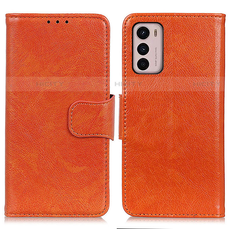 Coque Portefeuille Livre Cuir Etui Clapet N05P pour Motorola Moto G42 Orange Plus