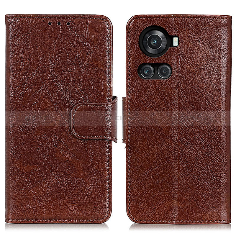 Coque Portefeuille Livre Cuir Etui Clapet N05P pour OnePlus Ace 5G Marron Plus