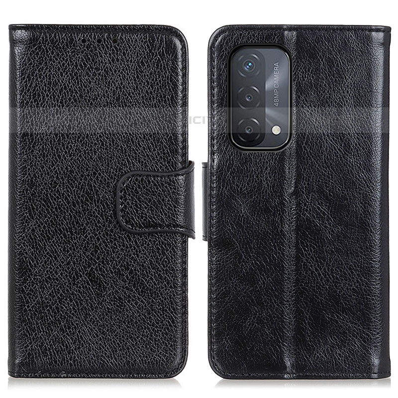 Coque Portefeuille Livre Cuir Etui Clapet N05P pour OnePlus Nord N200 5G Noir Plus