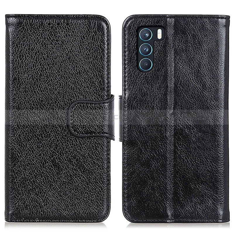 Coque Portefeuille Livre Cuir Etui Clapet N05P pour Oppo K9 Pro 5G Noir Plus