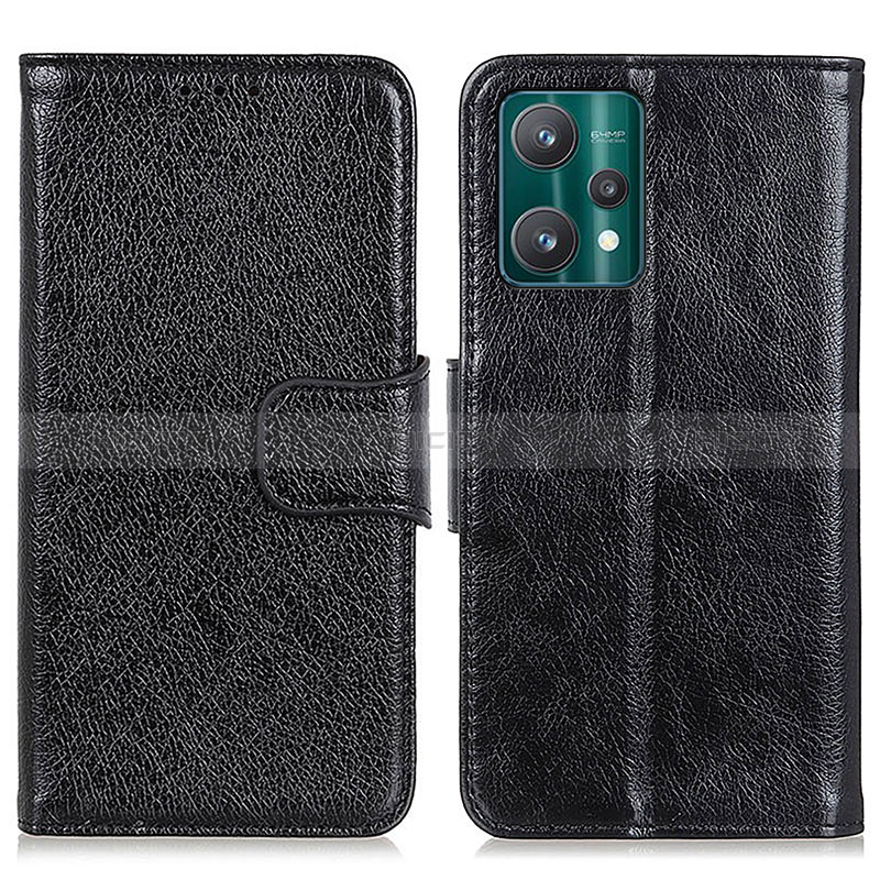 Coque Portefeuille Livre Cuir Etui Clapet N05P pour Realme 9 Pro 5G Noir Plus