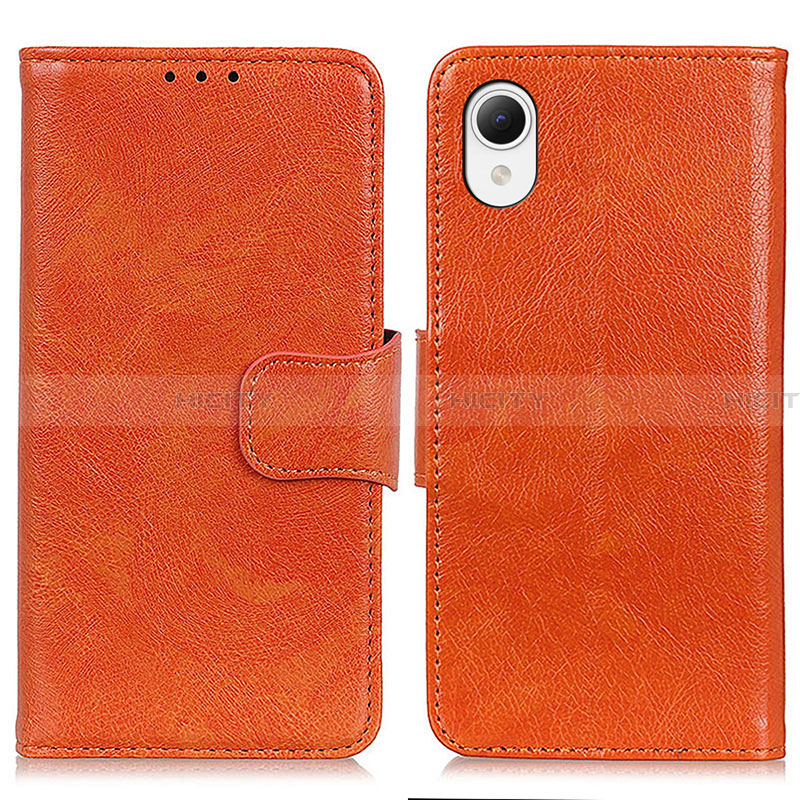 Coque Portefeuille Livre Cuir Etui Clapet N05P pour Samsung Galaxy A23s Orange Plus