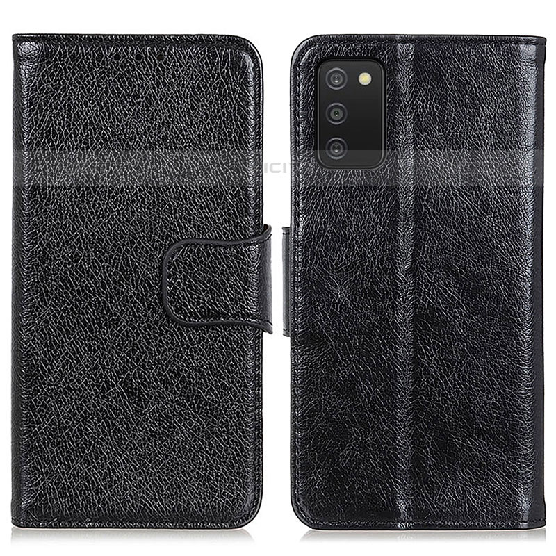 Coque Portefeuille Livre Cuir Etui Clapet N05P pour Samsung Galaxy M02s Noir Plus