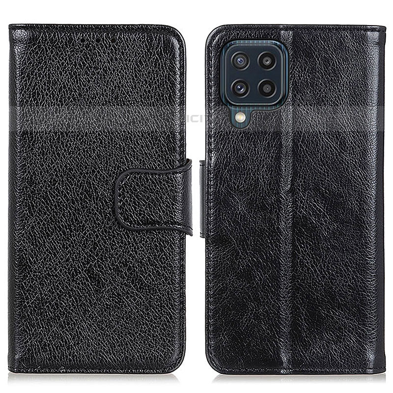 Coque Portefeuille Livre Cuir Etui Clapet N05P pour Samsung Galaxy M32 4G Noir Plus