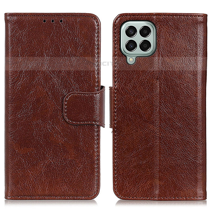 Coque Portefeuille Livre Cuir Etui Clapet N05P pour Samsung Galaxy M33 5G Marron Plus