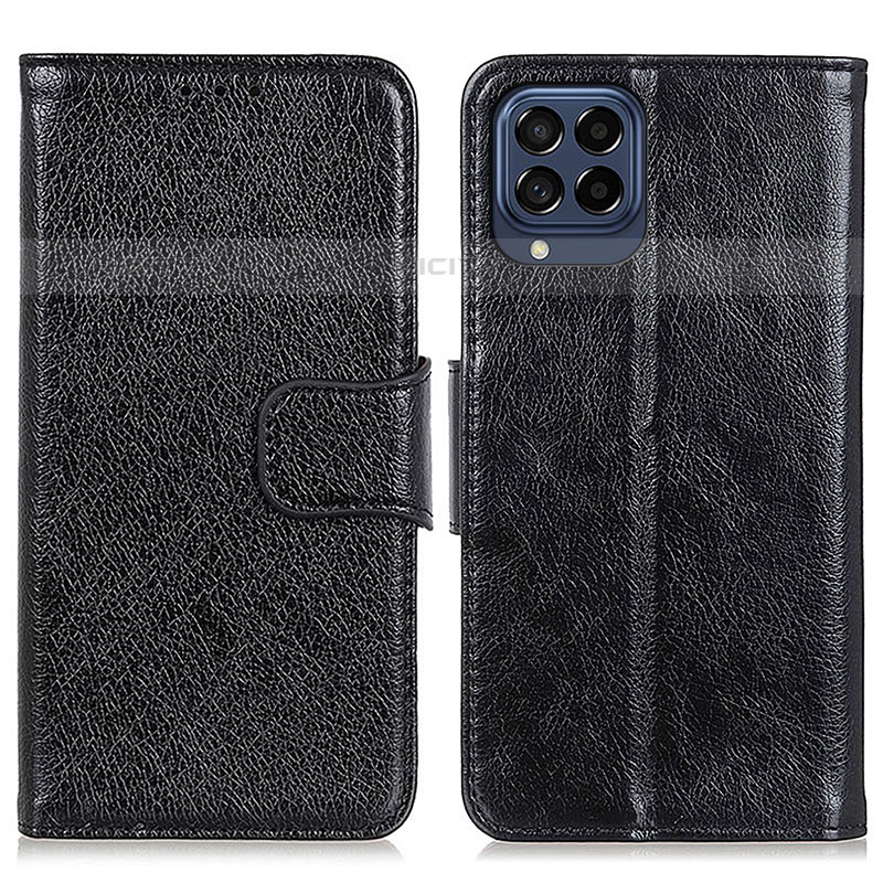 Coque Portefeuille Livre Cuir Etui Clapet N05P pour Samsung Galaxy M53 5G Noir Plus