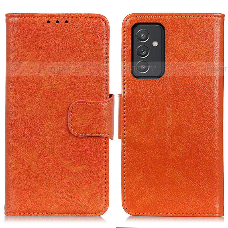 Coque Portefeuille Livre Cuir Etui Clapet N05P pour Samsung Galaxy Quantum4 5G Orange Plus