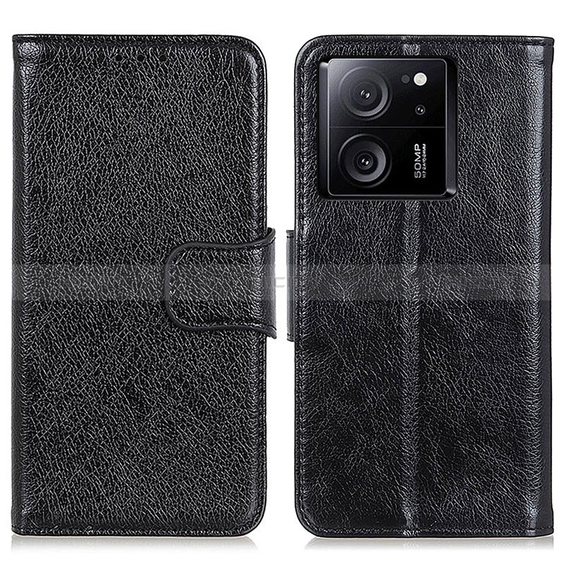 Coque Portefeuille Livre Cuir Etui Clapet N05P pour Xiaomi Mi 13T 5G Noir Plus