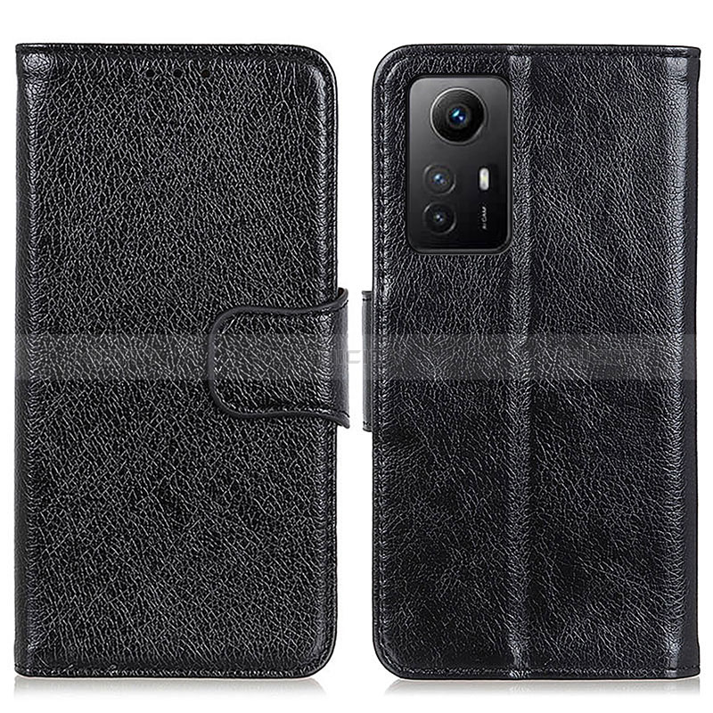 Coque Portefeuille Livre Cuir Etui Clapet N05P pour Xiaomi Redmi Note 12S Noir Plus