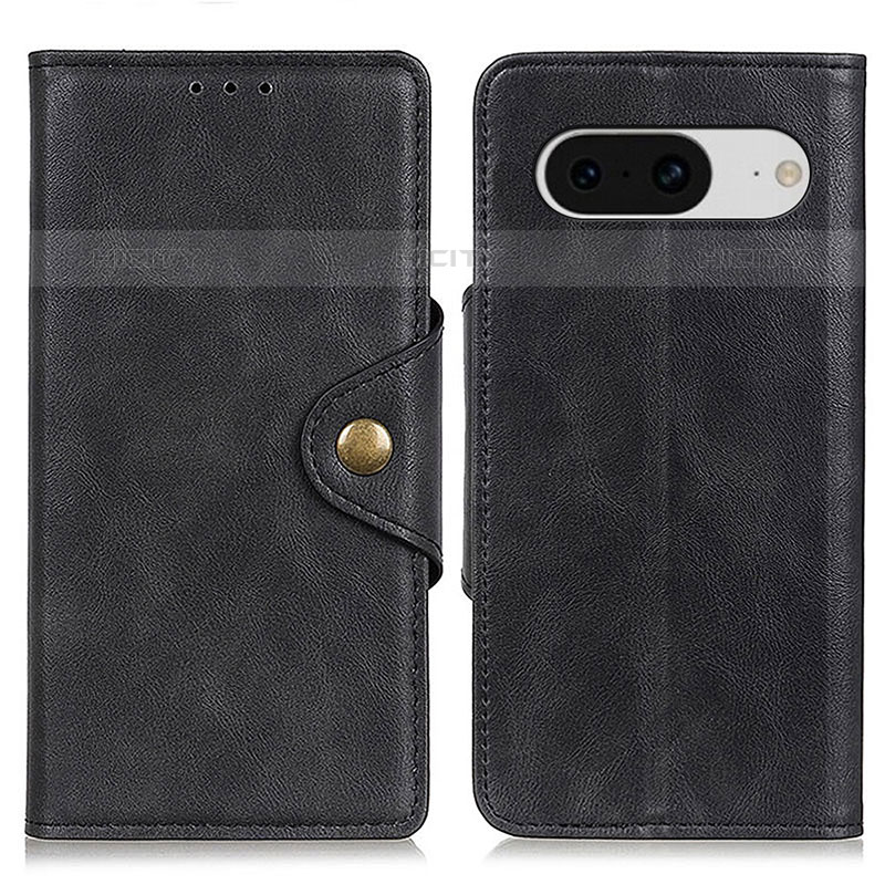 Coque Portefeuille Livre Cuir Etui Clapet N06P pour Google Pixel 8 5G Noir Plus