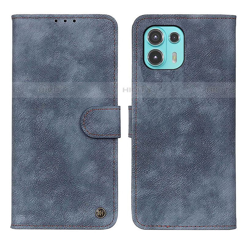 Coque Portefeuille Livre Cuir Etui Clapet N06P pour Motorola Moto Edge 20 Lite 5G Bleu Plus