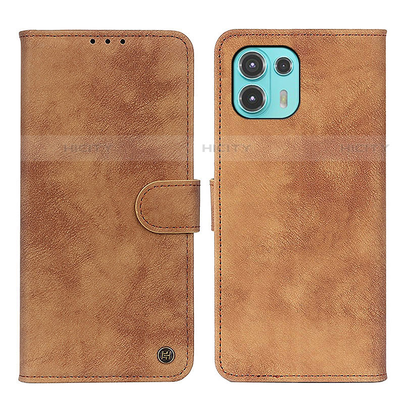 Coque Portefeuille Livre Cuir Etui Clapet N06P pour Motorola Moto Edge 20 Lite 5G Marron Plus