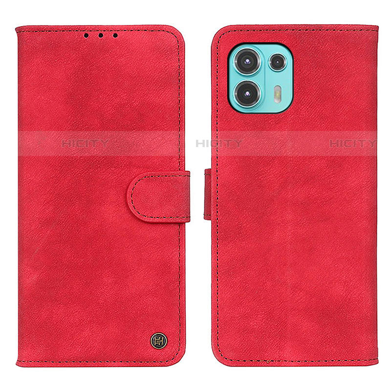 Coque Portefeuille Livre Cuir Etui Clapet N06P pour Motorola Moto Edge 20 Lite 5G Rouge Plus