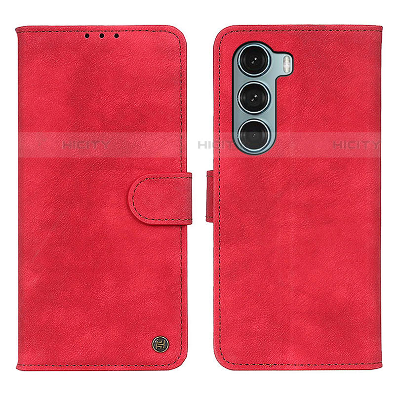 Coque Portefeuille Livre Cuir Etui Clapet N06P pour Motorola Moto Edge S30 5G Rouge Plus