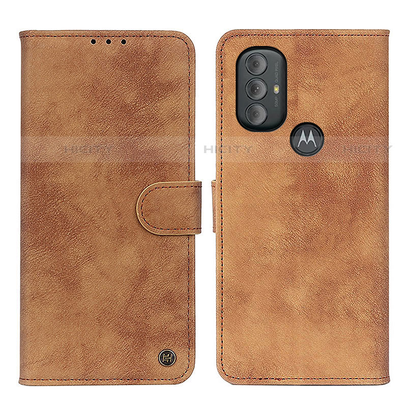 Coque Portefeuille Livre Cuir Etui Clapet N06P pour Motorola Moto G Play Gen 2 Marron Plus