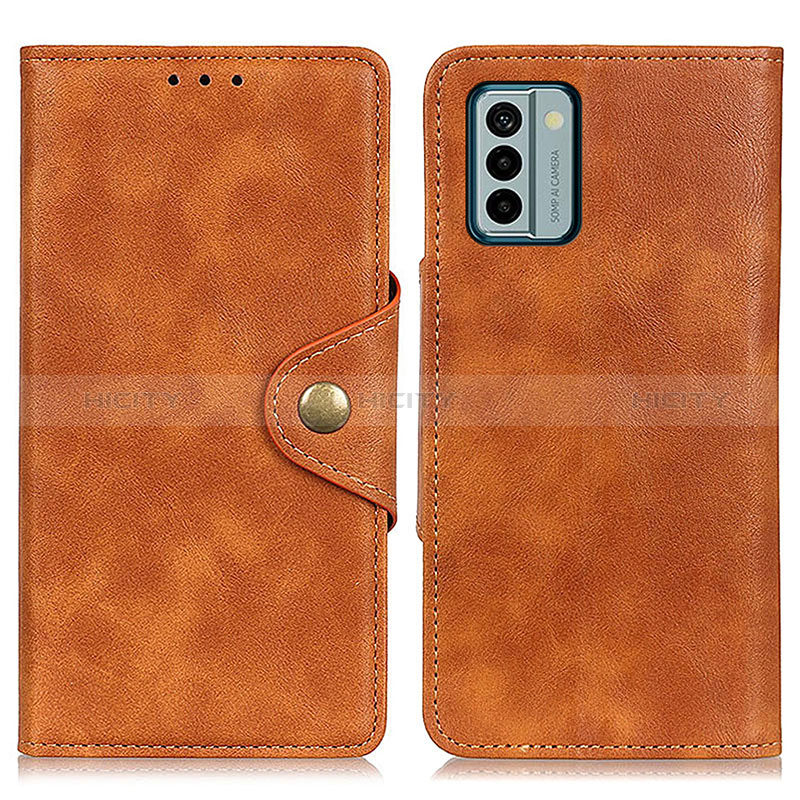 Coque Portefeuille Livre Cuir Etui Clapet N06P pour Nokia G22 Marron Plus