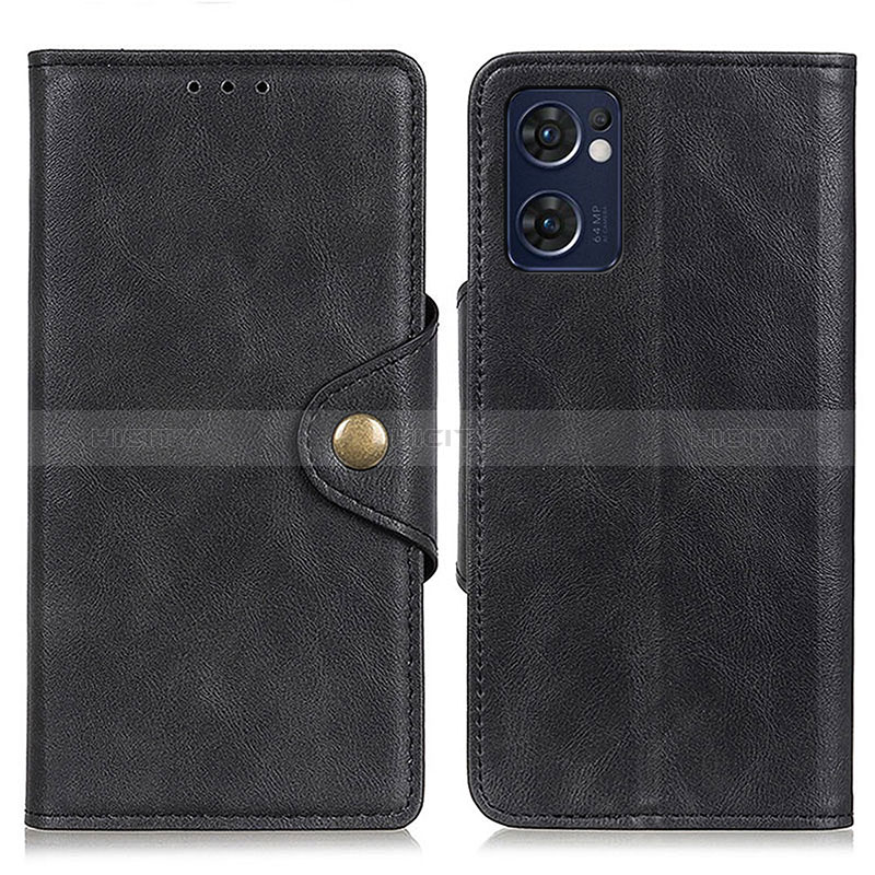 Coque Portefeuille Livre Cuir Etui Clapet N06P pour OnePlus Nord CE 2 5G Noir Plus