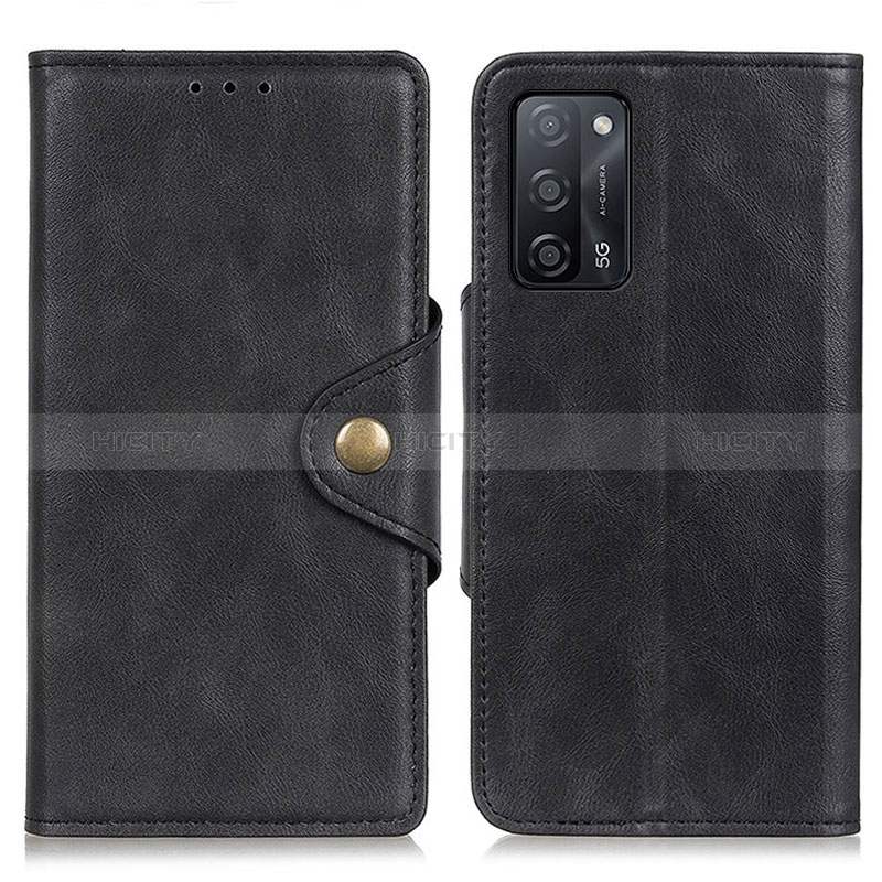 Coque Portefeuille Livre Cuir Etui Clapet N06P pour Oppo A56 5G Noir Plus