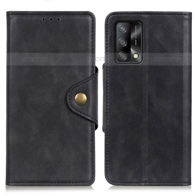 Coque Portefeuille Livre Cuir Etui Clapet N06P pour Oppo Reno6 Lite Noir Plus