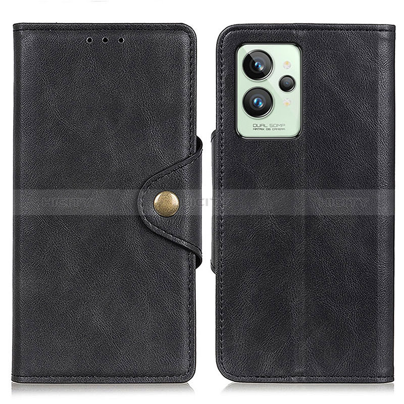 Coque Portefeuille Livre Cuir Etui Clapet N06P pour Realme GT2 Pro 5G Noir Plus